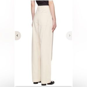 Rag & Bone Ecru High Rise Pleated Trousers new with tag